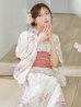 画像5: 牡丹百合花柄浴衣 OBI-siwa-204-wk-6-P / HIMO-900-yn-8-P / HEKO-800-sb-5-W / YA-1073-kn-IV / GETA-02-ok-8-RoseP/ [YMT]