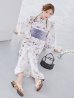 画像10: 藤霞のアンティークローズ浴衣 OBI-g-500-kj-8-GY / HIMO-900-yn-3-GYxGD / HEKO-800-sb-5-W / YA-1016-kj-P / GETA-01-kj-3-IV/ [YMT]