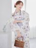 画像3: 藤霞のアンティークローズ浴衣 OBI-g-500-kj-8-GY / HIMO-900-yn-3-GYxGD / HEKO-800-sb-5-W / YA-1016-kj-P / GETA-01-kj-3-IV/ [YMT]