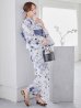 画像5: 水墨ニュアンスフラワー浴衣 OBI-hira-100-ok-4-DusBL / HIMO-900-yn-4-GYxGY / / YA-1001-kj-BL / GETA-01-kj-2-BL/ [YMT]