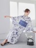 画像8: 水墨ニュアンスフラワー浴衣 OBI-hira-100-ok-4-DusBL / HIMO-900-yn-4-GYxGY / / YA-1001-kj-BL / GETA-01-kj-2-BL/ [YMT]
