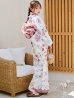 画像3: 【浴衣】白地×ボタニカル牡丹浴衣【浴衣３点セット 浴衣/帯/下駄】OBI-siwa-200-kj-8-P / HIMO-900-yn-8-P / YA-943-kj-BAKEDP / HEKO-800-sb-1-BAKEDP / GETA-02-ok-7-R [YMT]