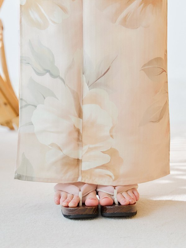 画像18: 【即日発送】クリームイエローピオニー浴衣【浴衣３点セット 浴衣/帯/下駄】[YMT]