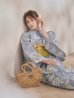 画像13: 【即日発送】グレー×フラワー浴衣【浴衣３点セット 浴衣/帯/下駄】[OF04] (13)