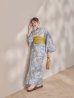 画像17: 【即日発送】グレー×フラワー浴衣【浴衣３点セット 浴衣/帯/下駄】[OF04] (17)