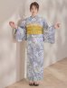 画像7: 【即日発送】グレー×フラワー浴衣【浴衣３点セット 浴衣/帯/下駄】[OF04] (7)
