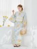 画像13: ニュアンス牡丹ペールトーン浴衣【浴衣３点セット 浴衣/帯/下駄】OBI-siwa-200-kj-13-OW / HIMO-900-yn-5-IV / HEKO-800-sb-5-W / YA-1075-kn-IV / GETA-01-kj-3-IV/ [YMT]