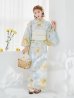画像14: ニュアンス牡丹ペールトーン浴衣【浴衣３点セット 浴衣/帯/下駄】OBI-siwa-200-kj-13-OW / HIMO-900-yn-5-IV / HEKO-800-sb-5-W / YA-1075-kn-IV / GETA-01-kj-3-IV/ [YMT]