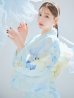 画像5: 【即日発送】ベビーブルー牡丹＆紫陽花浴衣【浴衣３点セット 浴衣/帯/下駄】[YMT]