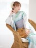 画像5: 【予約 / 5月中旬発送予定】大柄アイシーミントフラワー浴衣 OBI-g-500-kj-8-GY / HIMO-900-yn-5-IV / HEKO-800-sb-10-LBL / YA-1082-kj-W / GETA-01-kj-2-BL/ [y/YMT]