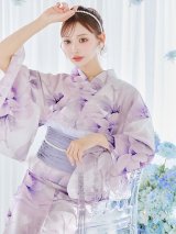 【予約 / 5月中旬発送予定】ロイヤルモーブ牡丹浴衣 OBI-g-500-kj-8-GY / HIMO-906-yn-IV / HEKO-800-sb-5-W / YA-1079-kj-7-W / GETA-01-kj-3-IV / [y/YMT]