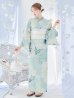 画像11: 【予約 / 5月中旬発送予定】洋モダンミントグリーン浴衣 OBI-siwa-200-kj-13-OW / HIMO-900-yn-5-IV / HEKO-800-sb-5-W / YA-1069-kn-W / GETA-01-kj-3-IV/ [y/YMT]