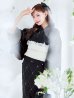 画像14: アーガイルビジュー浴衣【浴衣３点セット 浴衣/帯/下駄】OBI-siwa-204-wk-12-OW / HIMO-906-yn-PEARL / HEKO-800-sb-5-W / YA-1080-kj-B / GETA-01-kj-1-B/ [YMT]