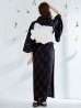 画像17: アーガイルビジュー浴衣【浴衣３点セット 浴衣/帯/下駄】OBI-siwa-204-wk-12-OW / HIMO-906-yn-PEARL / HEKO-800-sb-5-W / YA-1080-kj-B / GETA-01-kj-1-B/ [YMT]