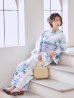画像15: 瑠璃色ビオラブーケ浴衣【浴衣３点セット 浴衣/帯/下駄】[YMT]
