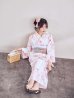 画像11: 【即日発送】ニュアンスピンク水彩朝顔浴衣 【浴衣3点セット 浴衣/帯/下駄】[YMT]