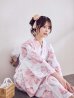 画像15: 【即日発送】ニュアンスピンク水彩朝顔浴衣 【浴衣3点セット 浴衣/帯/下駄】[YMT]