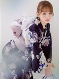 クラシカルフラワーブーケ浴衣 OBI-siwa-200-kj-11-Rose / HIMO-906-yn-PEARL / HEKO-800-sb-5-W / YA-1071-kn-P / GETA-01-kj-3-IV/ [YMT]