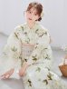画像1: 秋静牡丹の大人浴衣【浴衣３点セット 浴衣/帯/下駄】OBI-g-500-kj-7-GYGE / HIMO-900-yn-7-MOC / HEKO-800-sb-11-MOC / YA-1066-kj-IV / GETA-01-kj-5-MOC / [YMT] (1)
