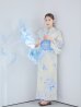 画像18: 【予約 / 5月上旬発送予定】グラデーションブルー牡丹和モダン浴衣 OBI-lame-400-kj-12-TrBL / HIMO-900-yn-5-IV / HEKO-800-sb-5-W / YA-1001-kj-BL / GETA-01-kj-2-BL/ [o/YMT]