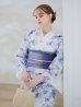 画像10: モダンフラワー大人エレガント浴衣 OBI-g-500-kj-9-NV / HIMO-900-yn-5-IV / HEKO-800-sb-8-DusBL / YA-1016-kj-GY / GETA-01-kj-2-BL/ [YMT]