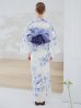 画像15: モダンフラワー大人エレガント浴衣 OBI-g-500-kj-9-NV / HIMO-900-yn-5-IV / HEKO-800-sb-8-DusBL / YA-1016-kj-GY / GETA-01-kj-2-BL/ [YMT]