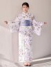 画像4: 【即日発送】藤霞のアンティークローズ浴衣【浴衣３点セット 浴衣/帯/下駄】[OF04/HC03] (4)