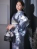 画像3: グレイ×モードフラワー浴衣 OBI-siwa-200-kj-6-W / HIMO-900-yn-4-GYxGY / HEKO-800-sb-9-GYGE / YA-953-kn-BL / GETA-01-kj-3-IV / [YMT]