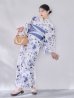 画像8: 【即日発送】水墨ニュアンスフラワー浴衣【浴衣３点セット 浴衣/帯/下駄】[OF04/HC03] (8)