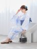 画像10: 白菊月の古典浴衣【浴衣３点セット 浴衣/帯/下駄】OBI-hira-100-ok-4-DusBL / HIMO-900-yn-4-GYxGY / YA-73-kn-BLGR / GETA-01-kj-2-BL / [YMT]