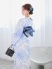 画像11: 白菊月の古典浴衣【浴衣３点セット 浴衣/帯/下駄】OBI-hira-100-ok-4-DusBL / HIMO-900-yn-4-GYxGY / YA-73-kn-BLGR / GETA-01-kj-2-BL / [YMT]