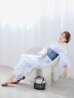 画像6: 白菊月の古典浴衣【浴衣３点セット 浴衣/帯/下駄】OBI-hira-100-ok-4-DusBL / HIMO-900-yn-4-GYxGY / YA-73-kn-BLGR / GETA-01-kj-2-BL / [YMT]