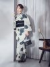 画像12: 【予約 / 5月下旬発送予定】梅柄藍鼠色浴衣 OBI-siwa-204-wk-1-B / HIMO-900-yn-3-GYxGD / YA-1072-kn-B / GETA-02-ok-4-MOC / [yo/OF01]