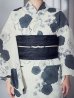 画像16: 【予約 / 5月下旬発送予定】梅柄藍鼠色浴衣 OBI-siwa-204-wk-1-B / HIMO-900-yn-3-GYxGD / YA-1072-kn-B / GETA-02-ok-4-MOC / [yo/OF01]