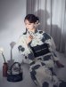 画像5: 【予約 / 5月下旬発送予定】梅柄藍鼠色浴衣 OBI-siwa-204-wk-1-B / HIMO-900-yn-3-GYxGD / YA-1072-kn-B / GETA-02-ok-4-MOC / [yo/OF01]