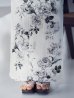 画像18: 【即日発送】モノトーンフラワー浴衣【浴衣３点セット 浴衣/帯/下駄】[YMT]