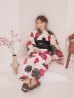 画像8: 【予約 / 5月下旬発送予定】紅色と黒の朝顔柄浴衣 OBI-siwa-204-wk-1-B / HIMO-902-kj-5-RosePK / / YA-1072-kn-R / GETA-02-ok-7-R/ [yo/OF01]
