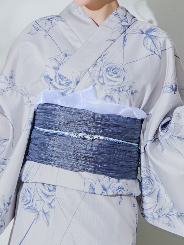 画像16: 【即日発送】【Riuコラボ】ブルーローズ浴衣【浴衣３点セット 浴衣/帯/下駄】[YMT]