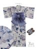 画像47: 【即日発送】蒼花牡丹浴衣【浴衣３点セット 浴衣/帯/下駄】[OF04] (47)