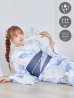 画像1: 【即日発送】凛と咲く清涼蒼花浴衣【浴衣３点セット 浴衣/帯/下駄】[OF04] (1)