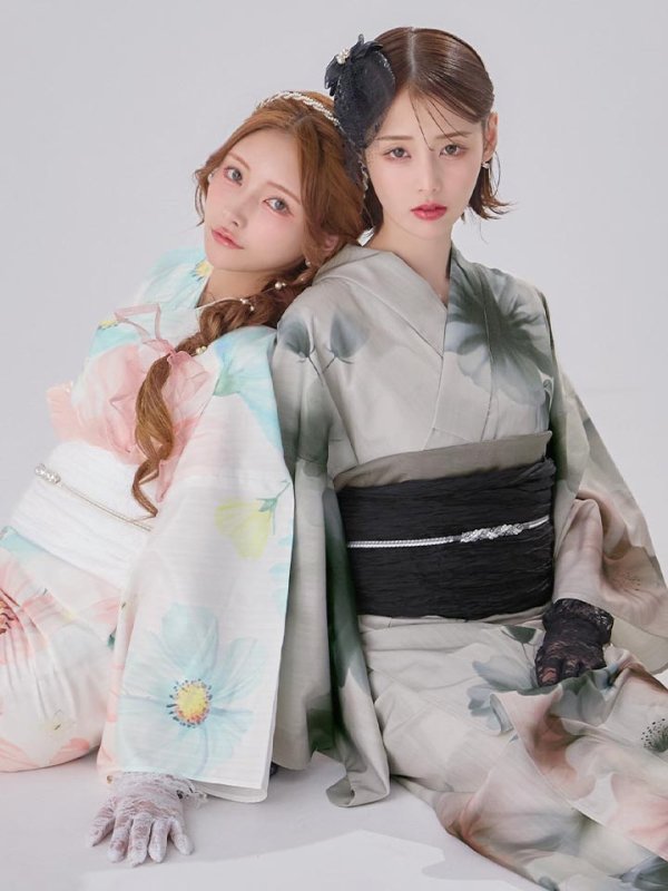 モデル：まみ　身長：161cm　着用サイズ：Fサイズ モデル：天海りこ　身長：156cm  着用サイズ：Fサイズ