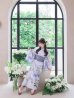 画像19: 送料無料！【即日発送】Riuコラボ ロマンティックニュアンスブーケ浴衣【浴衣３点セット 浴衣/帯/下駄】[OF04] (19)