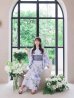 画像7: 送料無料！【即日発送】Riuコラボ ロマンティックニュアンスブーケ浴衣【浴衣３点セット 浴衣/帯/下駄】[OF04] (7)