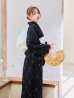 画像11: セパレートアーガイルビジュー浴衣【浴衣4点セット 浴衣/帯/下駄】OBI-siwa-204-wk-12-OW / HIMO-906-yn-PEARL / HEKO-800-sb-5-W / YA-1079-kj-8 / GETA-01-kj-1-B/ [YMT]