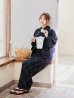 画像14: セパレートアーガイルビジュー浴衣【浴衣4点セット 浴衣/帯/下駄】OBI-siwa-204-wk-12-OW / HIMO-906-yn-PEARL / HEKO-800-sb-5-W / YA-1079-kj-8 / GETA-01-kj-1-B/ [YMT]