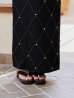 画像21: セパレートアーガイルビジュー浴衣【浴衣4点セット 浴衣/帯/下駄】OBI-siwa-204-wk-12-OW / HIMO-906-yn-PEARL / HEKO-800-sb-5-W / YA-1079-kj-8 / GETA-01-kj-1-B/ [YMT]