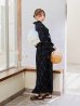 画像9: セパレートアーガイルビジュー浴衣【浴衣4点セット 浴衣/帯/下駄】OBI-siwa-204-wk-12-OW / HIMO-906-yn-PEARL / HEKO-800-sb-5-W / YA-1079-kj-8 / GETA-01-kj-1-B/ [YMT]