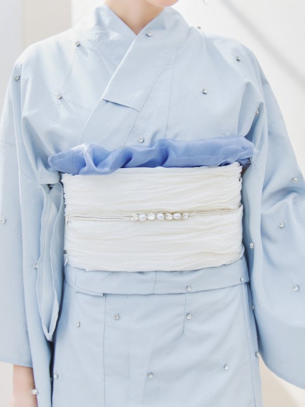 画像38: 【即日発送】セパレートアーガイルビジュー浴衣【浴衣4点セット 浴衣/帯/下駄】[YMT]