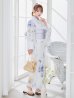 画像14: 【予約 / 7月上旬発送予定】セパレートシャーベットフラワー牡丹浴衣【浴衣4点セット 浴衣/帯/下駄】OBI-g-500-kj-8-GY / HIMO-900-yn-3-GYxGD / HEKO-800-sb-5-W / YA-1016-kj-GY / GETA-01-kj-3-IV / [/OF01]