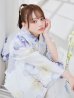 画像17: 【予約 / 7月上旬発送予定】セパレートシャーベットフラワー牡丹浴衣【浴衣4点セット 浴衣/帯/下駄】OBI-g-500-kj-8-GY / HIMO-900-yn-3-GYxGD / HEKO-800-sb-5-W / YA-1016-kj-GY / GETA-01-kj-3-IV / [/OF01]